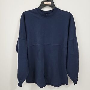 Spirit Navy Cayman Islands Long Sleeve Shirt Size S NWOT 100%Cotton Made In USA